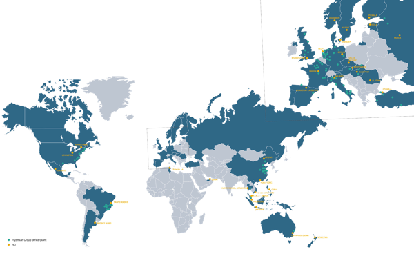 Office and factory locations worldwide